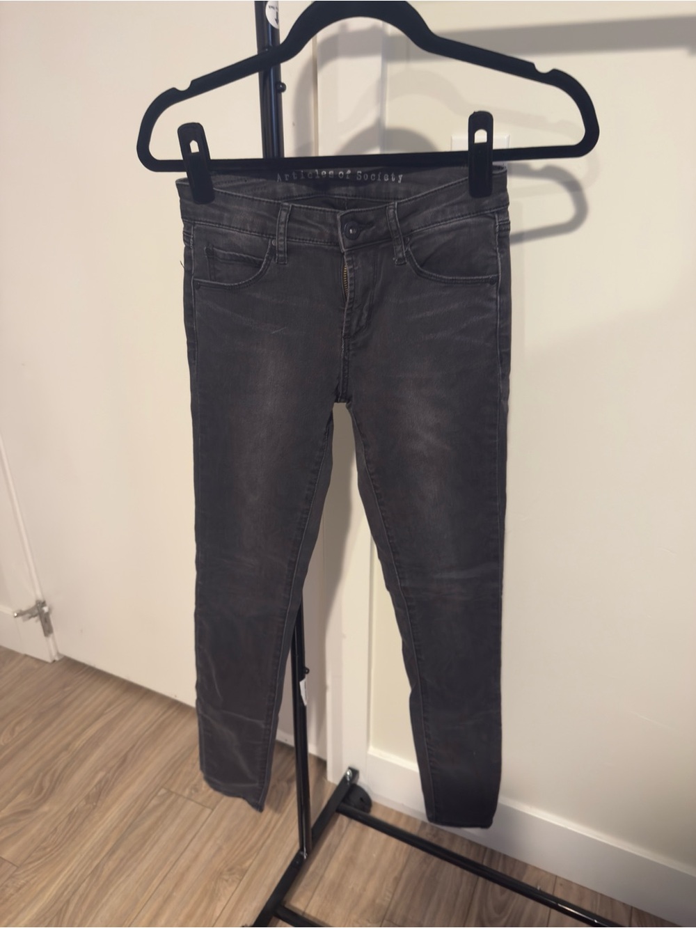 Articles Of Society Charcoal Skinny Jeans